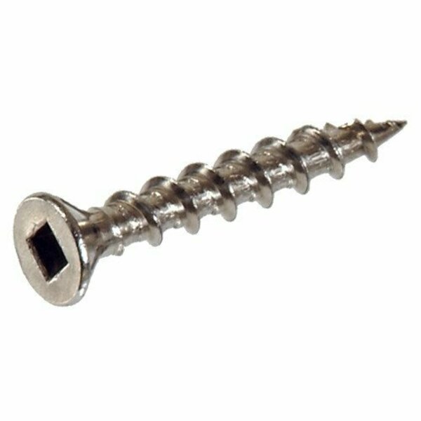 Hillman Deck Screw, #8 x 2 in, Stainless Steel, Square Drive 41599